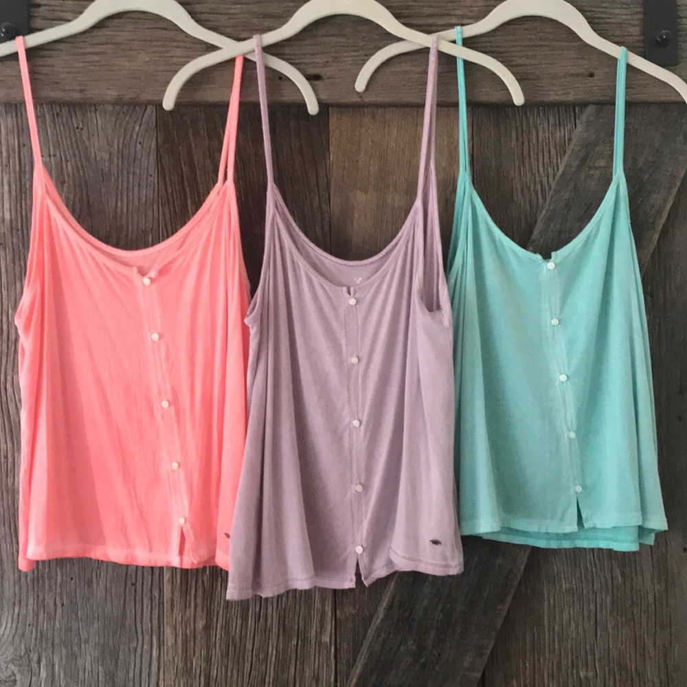 Flowy tank tops (each for $12)